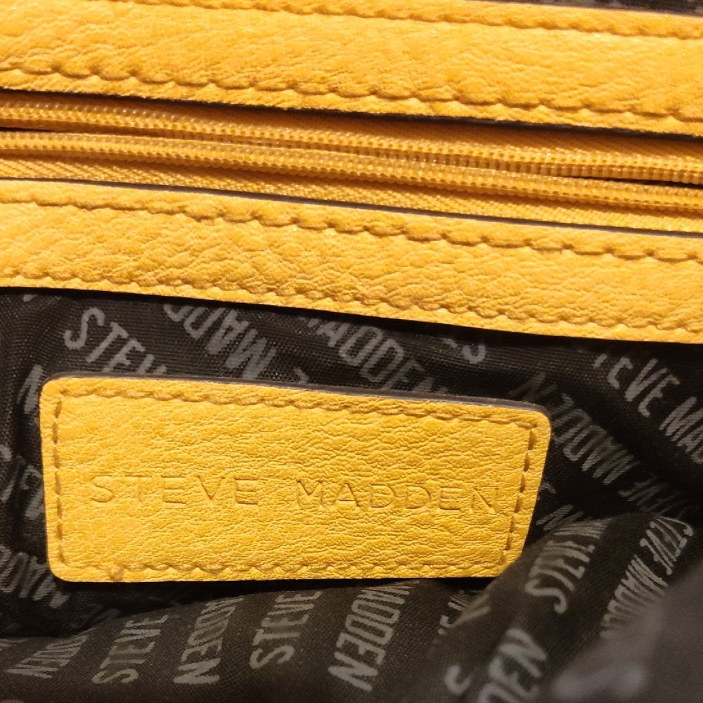 Steve Madden Mustard Yellow Round Backpack - Picture 2 of 5